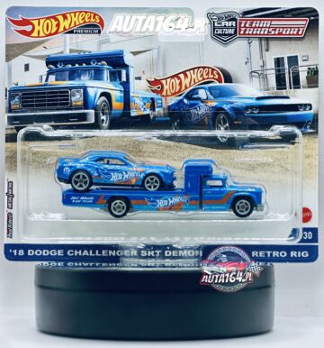 Hot Wheels Team Transport - '18 DODGE CHALLENGER SRT DEMON RETRO RIG