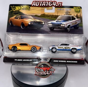 HOT WHEELS PREMIUM -2-PAK- '71 AMC JAVELIN AMC REBEL MACHINE