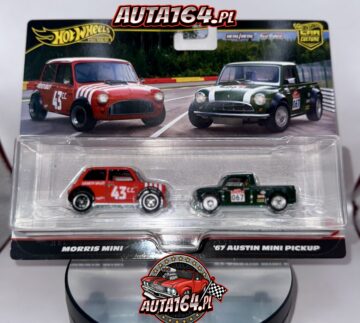 HOT WHEELS PREMIUM -2-PAK- MORRIS MINI '67 AUSTIN MINI PICKUP