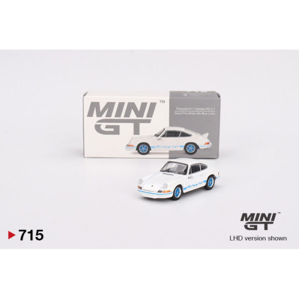 MINI GT - 715 PORSCHE 911 Carrera RS 2.7 Grand Prix White/Green