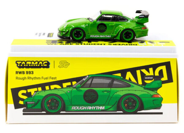 Tarmac Works – Porsche 911 993 GT2 Coupe N 0 Racing 1 Zielony