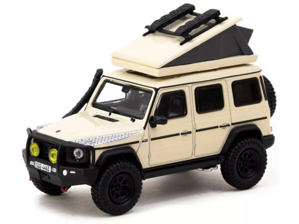 Tarmac Works - Mercedes-Benz G-Class G63 AMG Camping (Beige White) Kamper