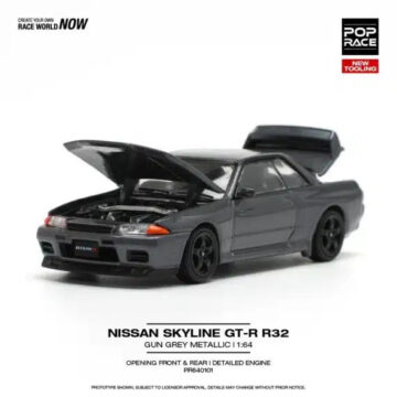 Pop Race - Nissan Skyline GTR R32 Gun Grey Metallic